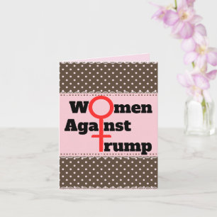 Vrouwen tegen Trump Wenskaart Kaart