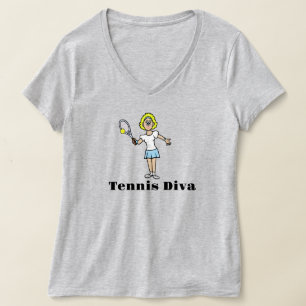 Vrouwen Tennis Diva T-Shirt - Blonde