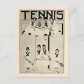 vrouwen tennis team promotie 1920 briefkaart (Voorkant)