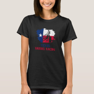 Vrouwen Texas Barrel Racing Paardrijden Texas Barr T-shirt