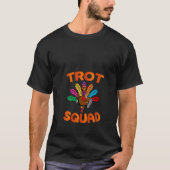 Vrouwen Thanksgiving Dag Running Turkije Trot Squa T-shirt (Voorkant)