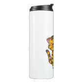 Vrouwen Tijger en Eenhoorn Schattigee Zoo Dieren K Thermosbeker (Gedraaid links)