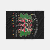 Vrouwen tikken op dans en zijn vrolijk kerst elf d fleece deken (Voorkant (Horizontaal))