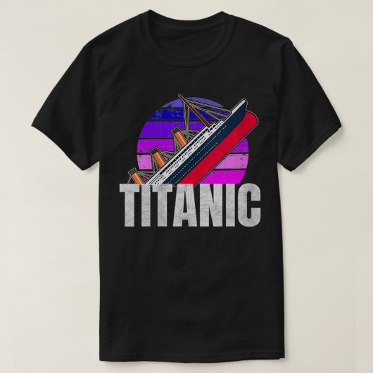 Vrouwen Titanic History  cruise Ship VNeck T-shirt (Design voorkant)