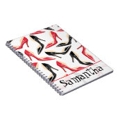 Vrouwen tonen Stilletto spiral notebook op hoog ni Notitieboek (Rechterzijde)