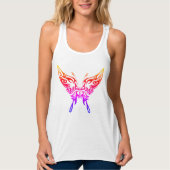 Vrouwen Top, 'Butterfly Aura' ontwerp Tanktop (Voorkant)
