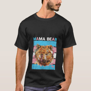 Vrouwen Trans Mama Beer Waterverf Transgender Moed T-shirt