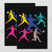 vrouwen trefbal Speler voor mannen Gaga Ball trefb Kaart (Voorkant / Achterkant)