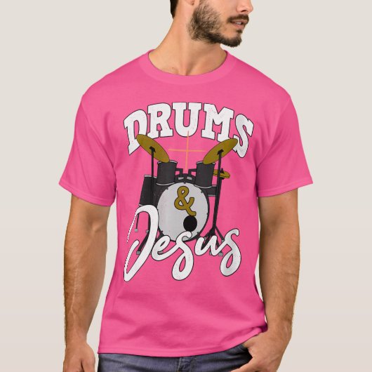 Vrouwen trommelen Jezus T-shirt (Voorkant)