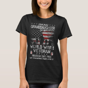 Vrouwen trots kleindochter van een WOII veteraan U T-shirt
