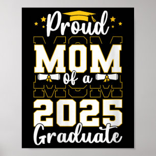 Vrouwen trots moeder van een CL van 2025 Afstudere Poster