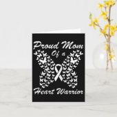 Vrouwen Trots Moeder Van Een Hart Strijder Hartzie Kaart (Gele Bloem)