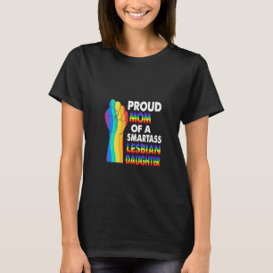 Vrouwen trots moeder van een slimme lesbische doch t-shirt