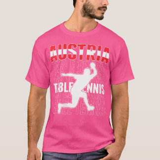 Vrouwen Trots Oostenrijk Tafeltennis liefhebbers J T-shirt