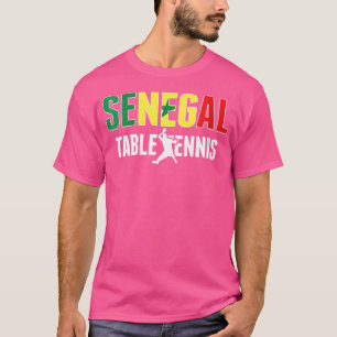 Vrouwen Trots Senegal Tafeltennisliefhebber Jersey T-shirt