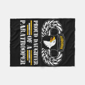 Vrouwen trotse dochter van 101st Airborne Division Fleece Deken (Voorkant (Horizontaal))