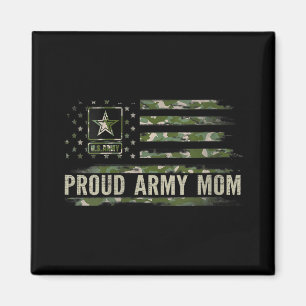 Vrouwen Trotse Leger Moeder Camo Amerikaanse Vlag Magneet