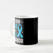 Vrouwen Trotse Vader T1d Warrior V-hals Koffiemok (Voorkant links)