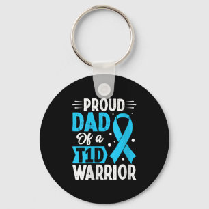 Vrouwen Trotse Vader T1d Warrior V-hals Sleutelhanger