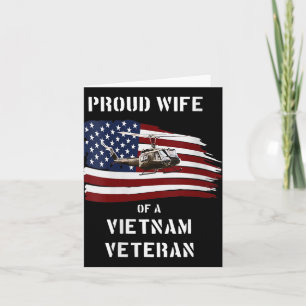 Vrouwen trotse vrouw van een Vietnamese veteraan T Kaart