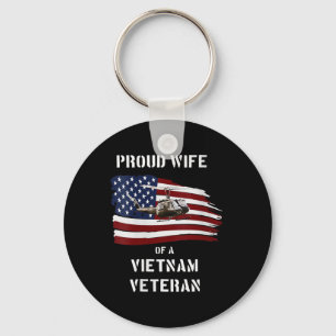 Vrouwen trotse vrouw van een Vietnamese veteraan T Sleutelhanger