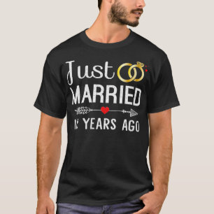 Vrouwen trouwden 10 jaar geleden 10de Jubileum T-shirt