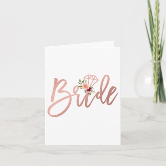 Vrouwen Trouwdouche voor toekomstige Mrs. Bride te Kaart (Voorkant)