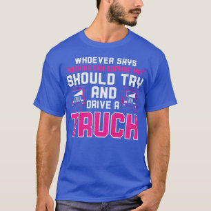 Vrouwen Trucking Country Trucker Diesel Vrachtwage T-shirt