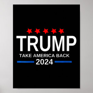 Vrouwen Trump 2024 nemen de Amerikaanse verkiezing Poster