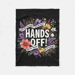 Vrouwen Trump Bloemen Weerstaan Niet Mijn Presiden Fleece Deken