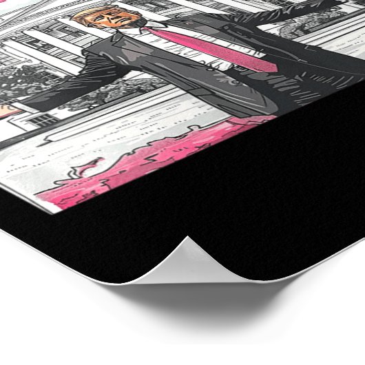 Vrouwen Trump Daddys Home Witte Huis 2024 Poster (Hoek)