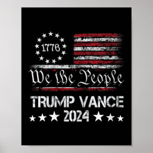 Vrouwen Trump Vance 2024 President Trump Supporter Poster