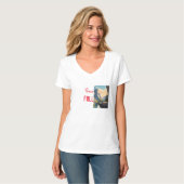 Vrouwen Tshirt met een vredig design (Voorkant volledig)