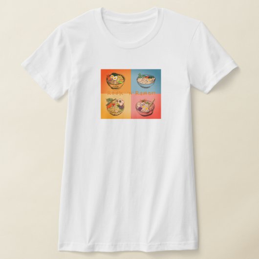 Vrouwen TShirt Rock in Ramen Aziatische stijl (Laagn)