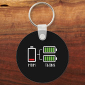 Vrouwen Twin Mama Funny Moe Laag Schattigee moeder Sleutelhanger (Voorkant)