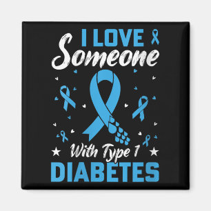 Vrouwen Type 1 Diabetes Love Juvenile Diabetes Bla Magneet