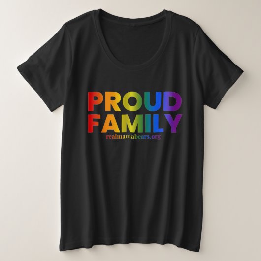 Vrouwen uit de rode familie plus grootte T-shirt (Design voorkant)