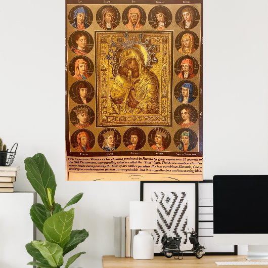 Vrouwen uit het Oude Testament met onze dame Poster (Thuiskantoor)