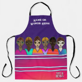 Vrouwen Uitgelijnd All-Over Print Schort (Voorkant)