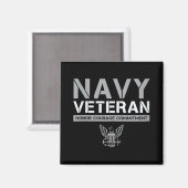 Vrouwen US Navy - Veteran Honor Courage Commitment Magneet (Voorkant / Achterkant)