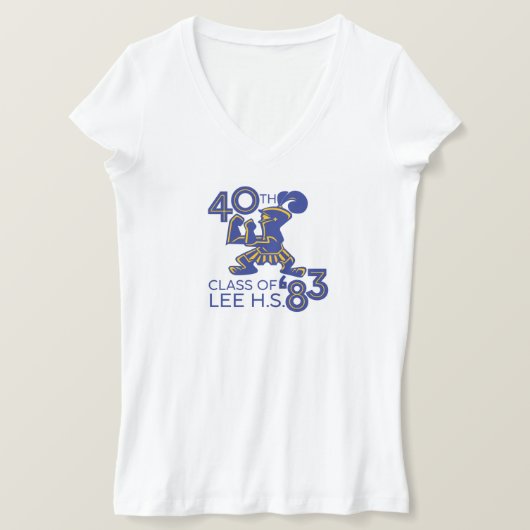 Vrouwen V-hals T-shirt - Full Logo (Design voorkant)