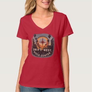 Vrouwen V-hals T-shirt Minimale LA Soulwear