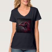 Vrouwen V-hals T-shirts Kunstwerk 11 (Voorkant)