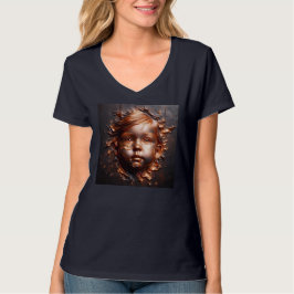 Vrouwen V-hals T-shirts Kunstwerk 12
