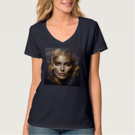 Vrouwen V-hals T-shirts Kunstwerk 24