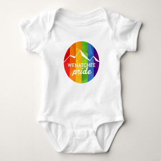 Vrouwen V-Neck Wenatchee Pride shirt (Voorkant)