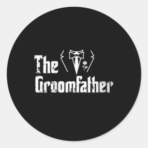 Vrouwen Vader van de bruidegom Bruidegom Bruidegom Ronde Sticker