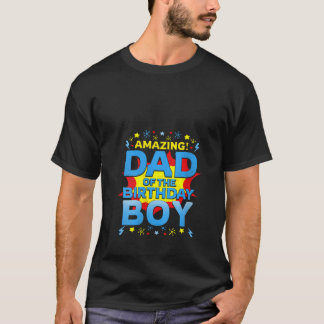 Vrouwen vader van de verjaardag superheld stripfam t-shirt