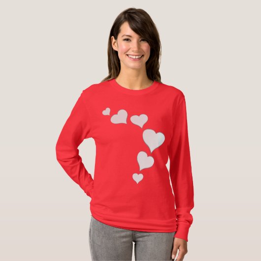 Vrouwen Valentijns Shirt Lady's Love Shirten Cadea (Voorkant volledig)