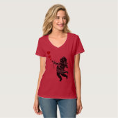 Vrouwen Valentijns T-Shirt Cupido Shirt Custom (Voorkant volledig)